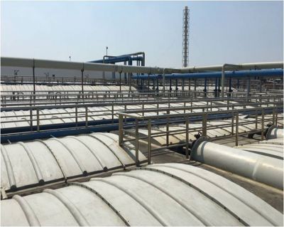 полностью закрытый биохимический резервуар для сточных вод